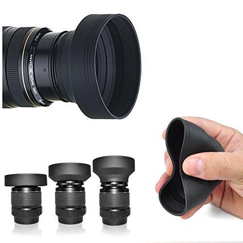 77mm Soft Lens Hood for Nikon COOLPIX P1000 16.7 Digital Camera