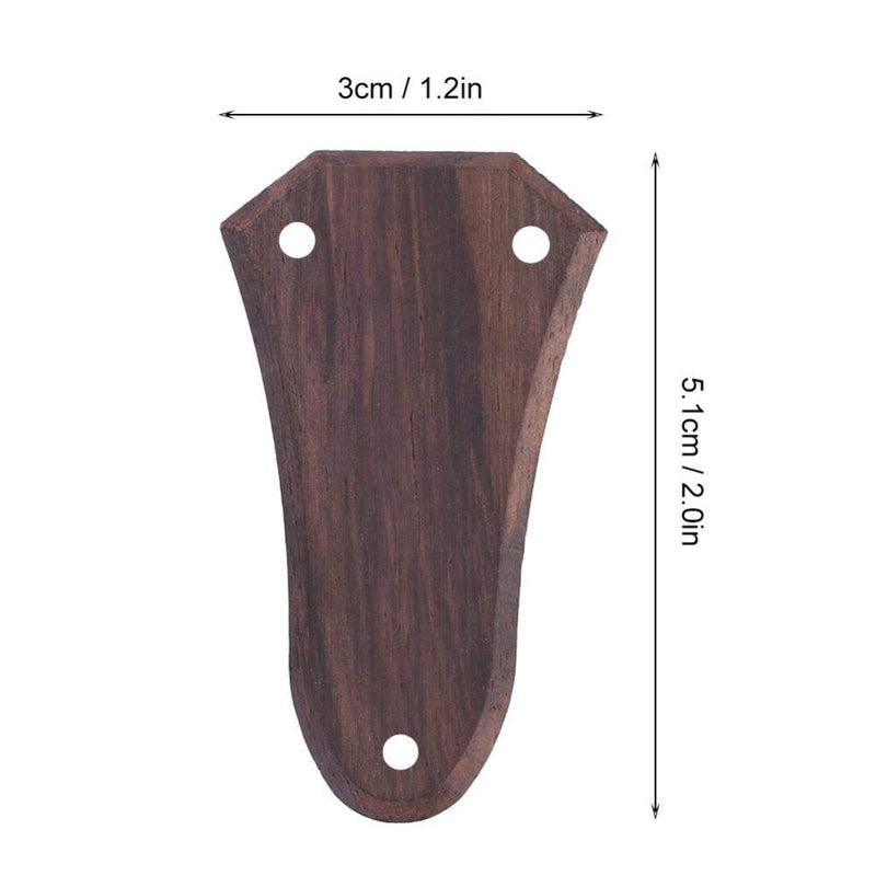 Bnineteenteam Exquisite Rosewood 3 Holes Truss Rod Cover Plate for Guitar Pack Useful Accessory