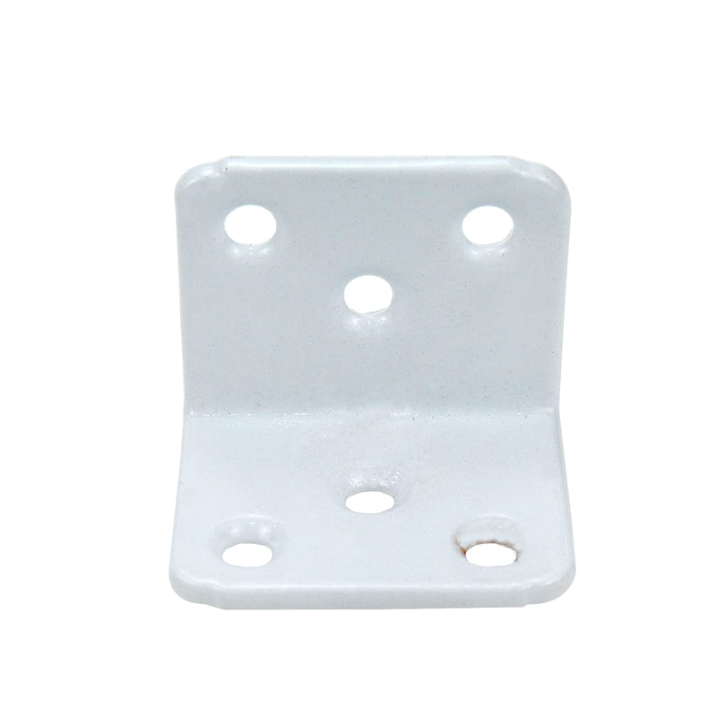 L Bracket Karcy Angle Bracket 1.46" Side Length Corner Braces White L Shelf Supports with Screws Pack of 10