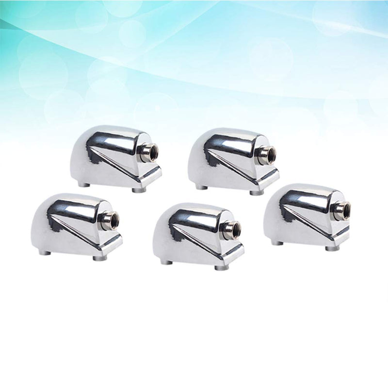 Milisten 5Pcs Drum Claw Hook For Bass Drums Snare Drum Parts Accessories Replacement WC21 (Silver)