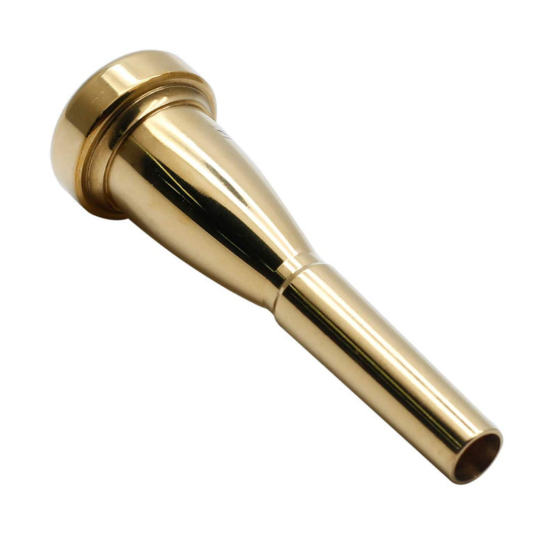 Hordion Trumpet Mouthpiece 3C for Bach Yamaha Conn King Replacement Musical Instruments Accessories, Gold