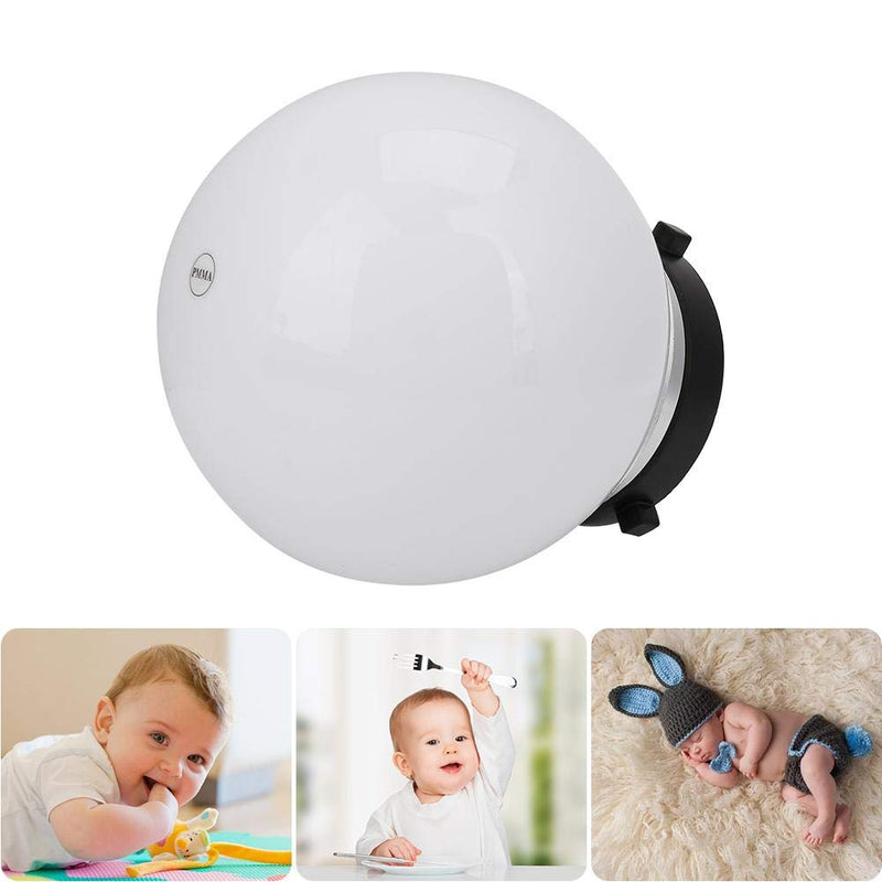 Bindpo Dome Softbox,15cm Universal Photography Diffuser Flexible Hood, Dome Softbox Studio Photography Accessories,Speedlight on Camera Diffuser for Baby Child Shooting(White) white