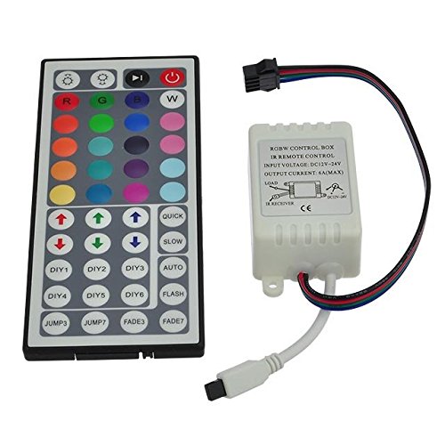 [AUSTRALIA] - LEDwholesalers 12-Volt RGB Color-Changing Kit with Controller and IR Remote, Power Supply, and LED Strip with Water-Resistant Silicone-Gel Coating, 2038RGB-R2+3369+3208 