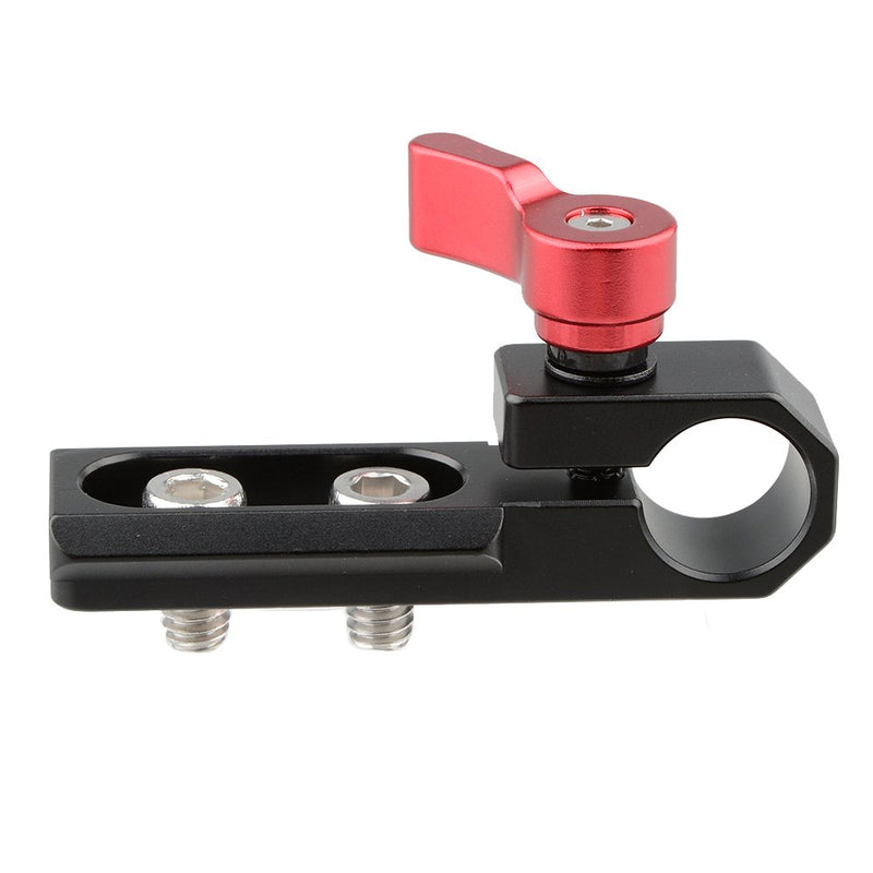 CAMVATE 15mm Single Rod Clamp with NATO Rail(Red)