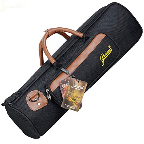 Trumpet Gig Bag 1200D Water-resistant Oxford Cloth Adjustable Strap with Pocket 15mm Cotton Padded