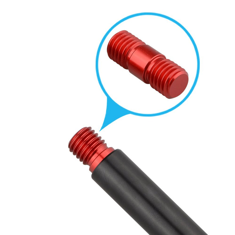 CAMVATE M12 Thread Rod Extension Connector (Red) for 15mm Rail Support System (2 Pieces)