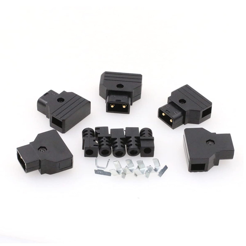 SZRMCC Anton-Bauer IDX V-Mount Gold Mount Battery D-tap P-tap Male PowerTap Plug Connector Kit for ARRI RED Camcorder DSLR Camera Power Cable DIY (5Pcs) 5Pcs Dtap Male Plug