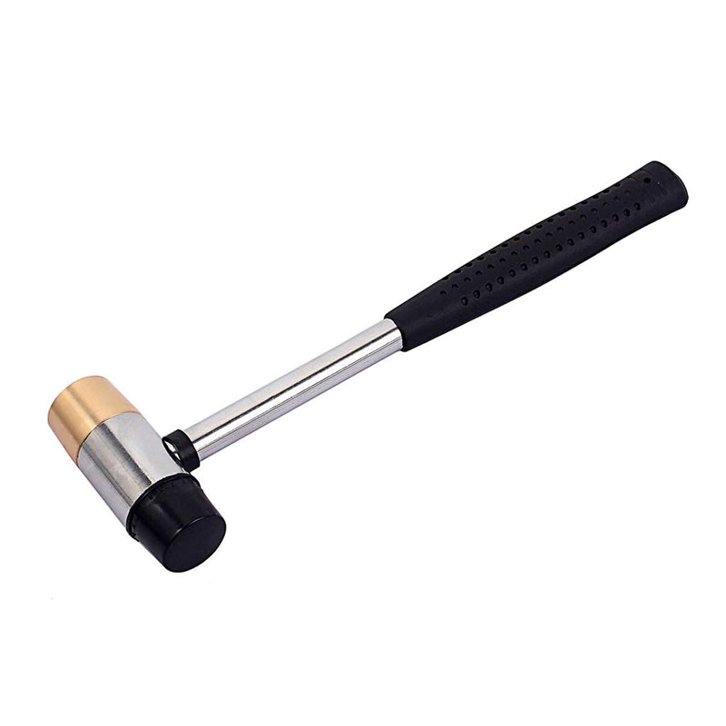 Alnicov Fret Hammer Guitar luthier Hammer 26mm Diameter Head Black Plastic and Brass Head for String Instrument