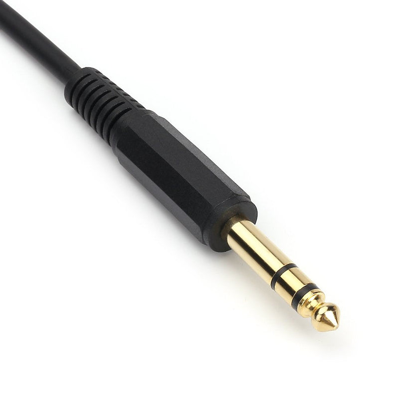 Disino 1/4 Inch Male to Female Stereo Extension Cable Gold Plated Quarter inch Headphone Extension Cable Cord- 10FT/3 Meters 10 Feet