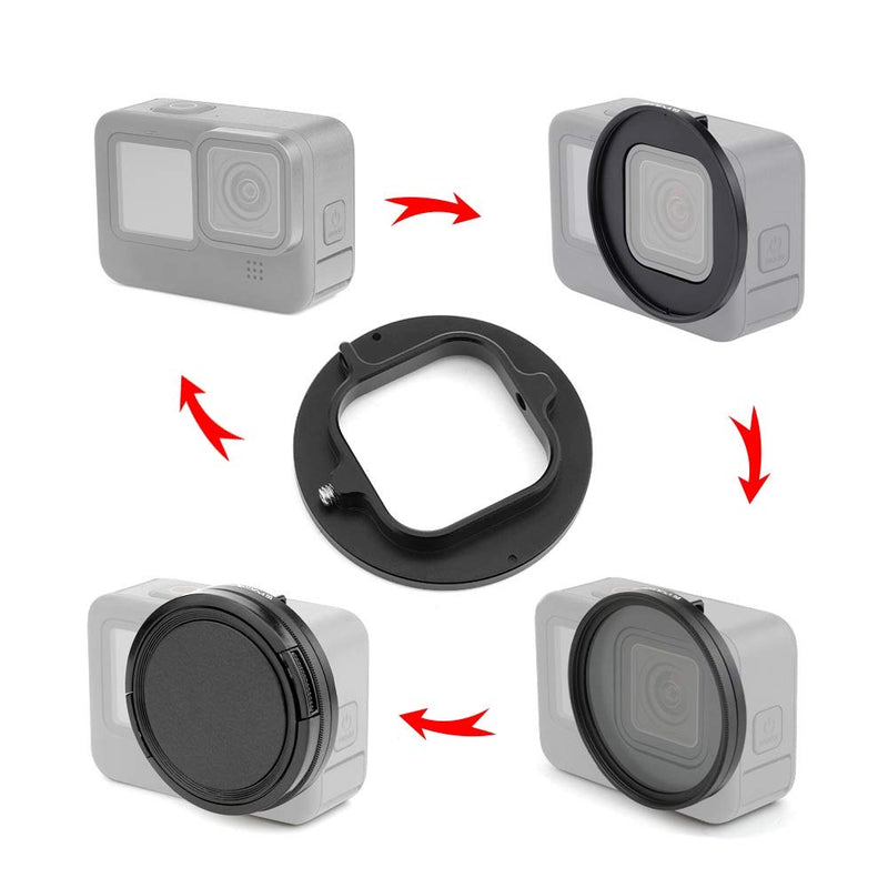 PULUZ 52mm UV Lens Filter Adapter Ring for GoPro Hero 9 Black