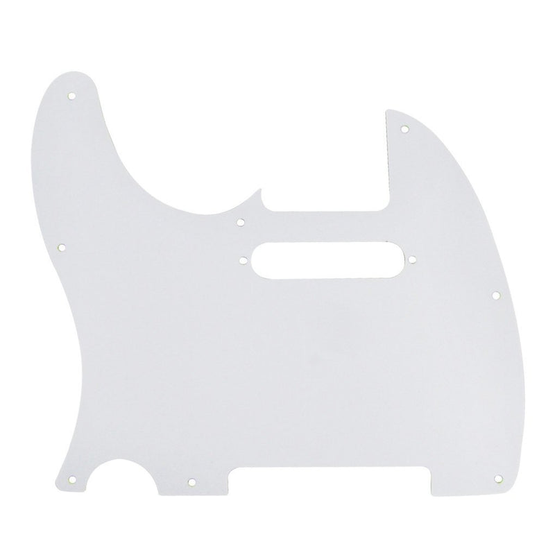 IKN 4Ply White Pearl 8 Hole Tele Pickguard Pick Guard Scratch Plate w/Screws Fit USA/Mexican Fender Standard Telecaster Pickguard Replacement