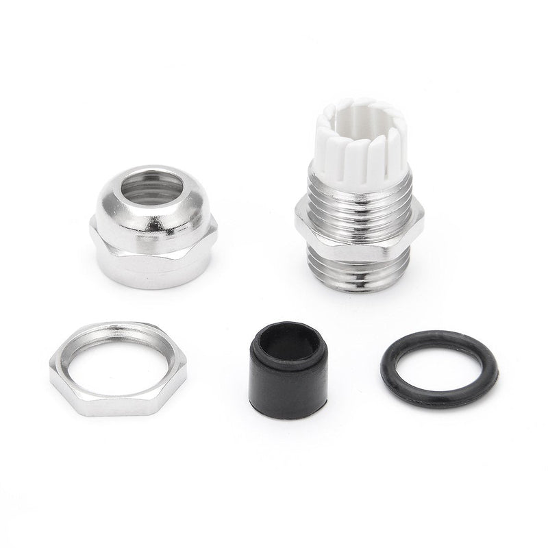 uxcell Cable Gland PG7 Metal Waterproof Cable Glands Joints Adjustable Connector for 3-6.5mm Dia Cable, Pack of 10