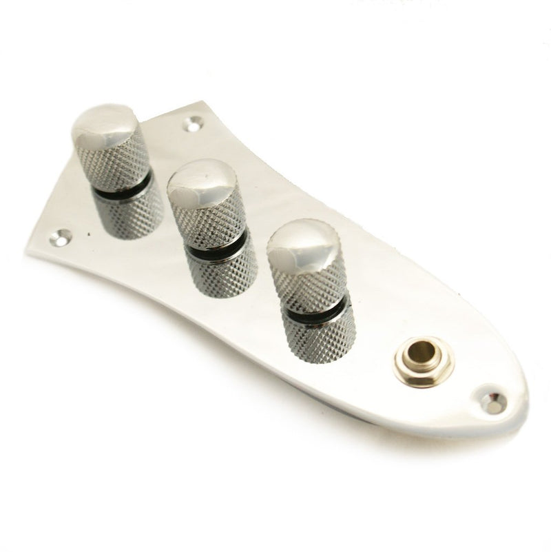 Jazz Bass JB Control Plate Wired Fully Loaded - Chrome