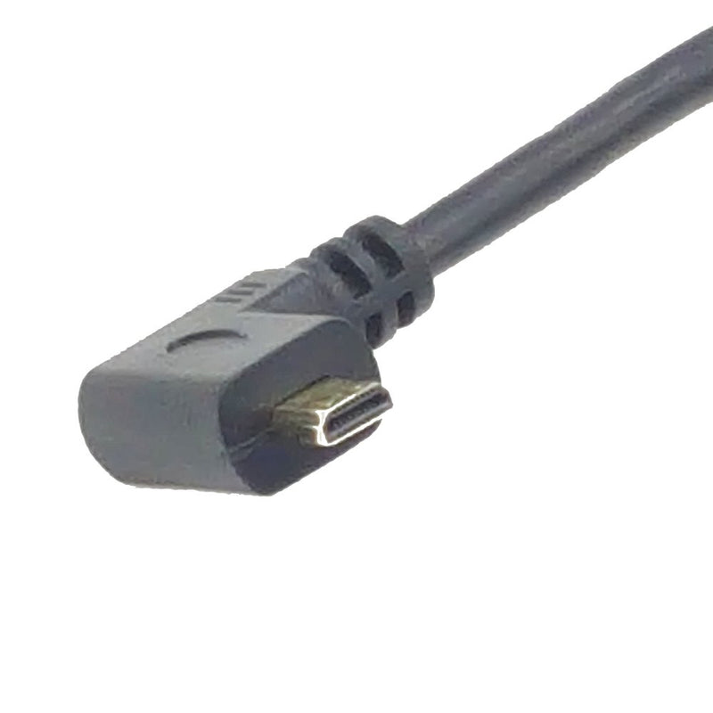 [AUSTRALIA] - Seadream 8inch 90 Degree Angle Micro HDMI Male To HDMI Male Cable Connector (1Pack) (Right Angled) Right Angled 