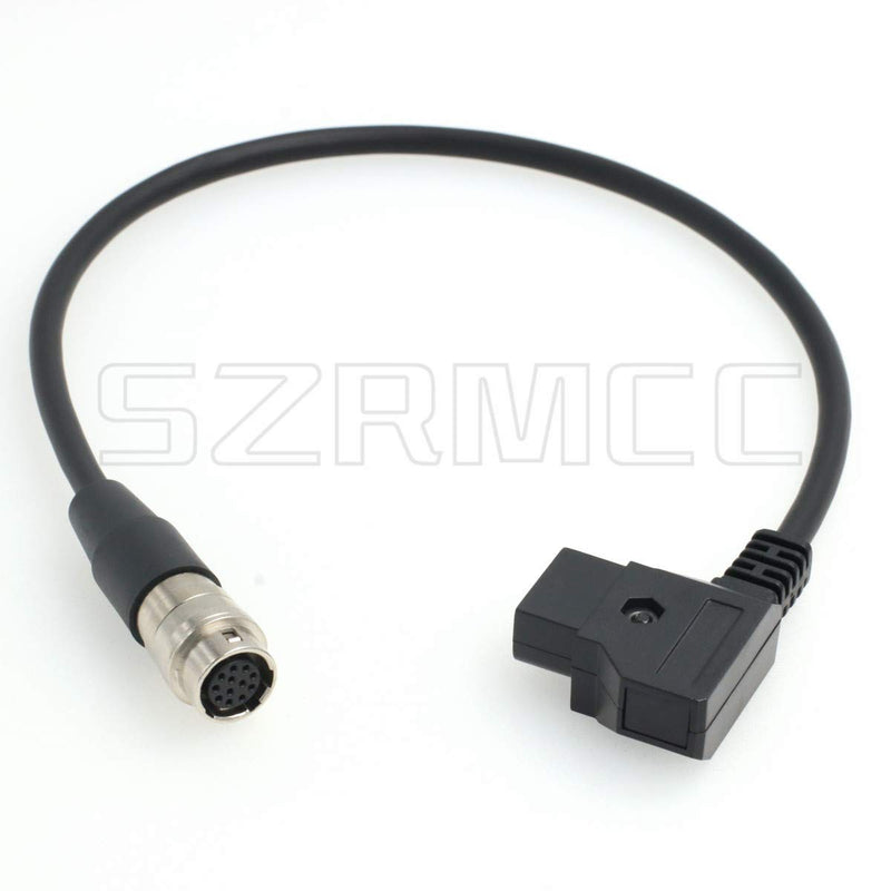 SZRMCC D-Tap to 12 Pin Hirose ENG B4 2/3" Lens Power Cable for Canon Fujinon Nikon (Straight Cable) Straight Cable