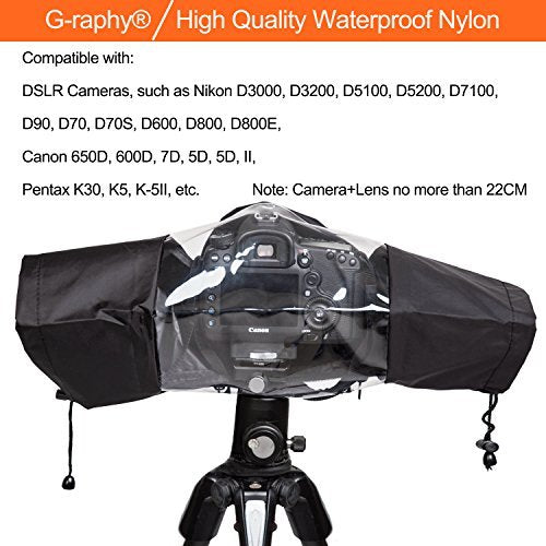 Professional Waterproof DSLR Camera Rain Cover for Digital SLR Cameras,Nikon / Canon / Sony and etc