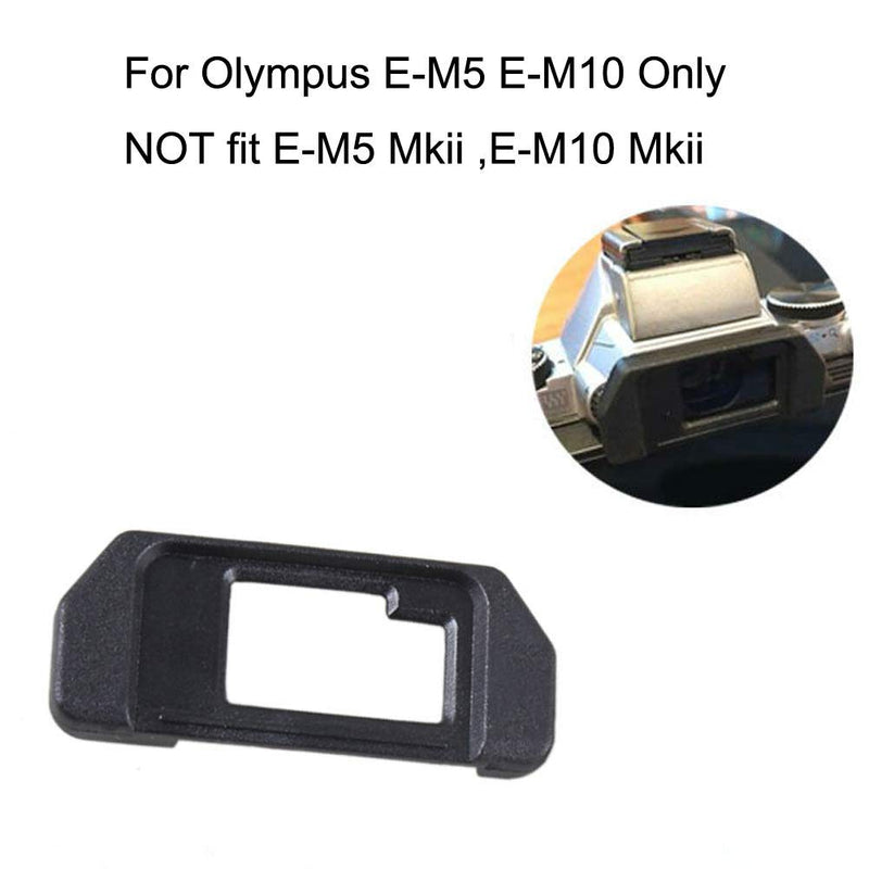 EP-10 Eyepiece Eyecup Viewfinder Eye Cup Replacement for Olympus OM-D E-M10/E-M5 Mark I Silver/Black Mirrorless Digital Cameras (2-Pack), ULBTER Viewfinder Eye Cup Cover EM5 EM10