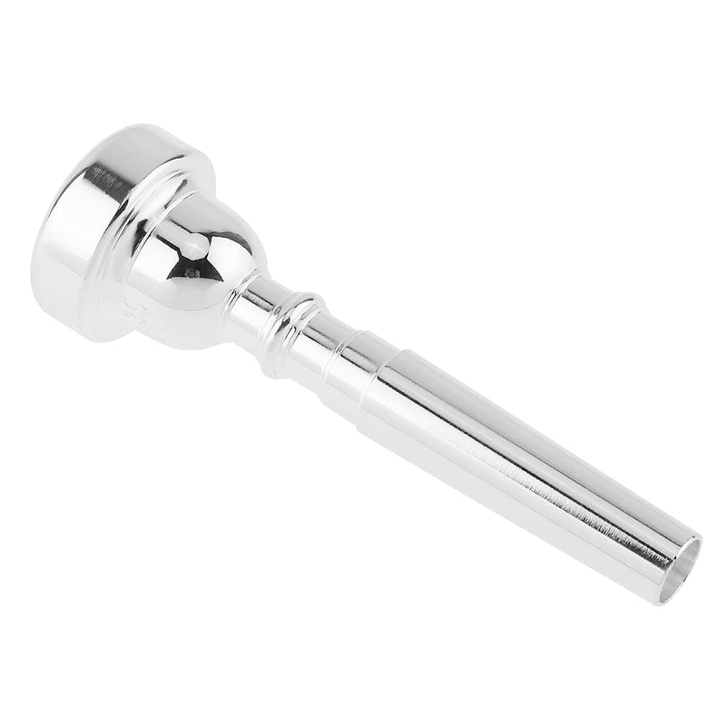 OriGlam Trumpet Mouthpiece Instruments Mouthpiece, Silver Plated Bb Trumpet Mouthpiece Replacement for Beginners Professional (3C) 3C