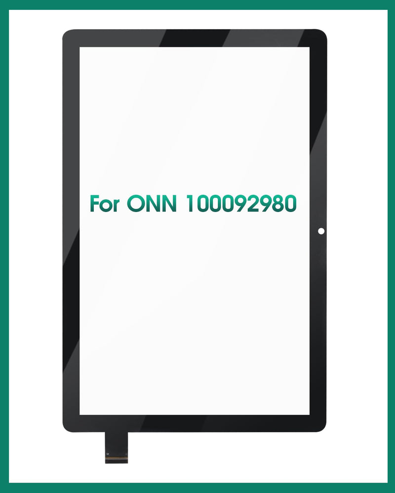 for ONN 100092980 Screen Replacement 10.1" for ONN 100092980 Touch Screen Replacement for ONN 100092980 Digitizer Repair Parts Black (Without LCD Display)
