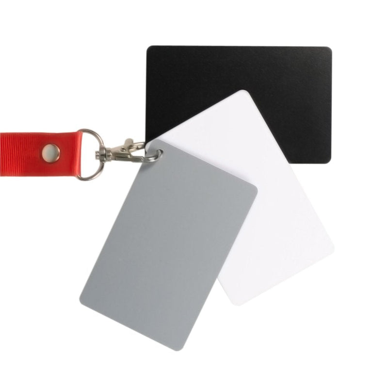Foto&Tech Waterproof Premium Set 18% Grey Card White Balance Card Exposure Photography Card Set Custom Calibration Camera Checker for DSLR Video Digital and Film Photography (3.3 x 2.1 Inch) 3.3 x 2.1 Inch