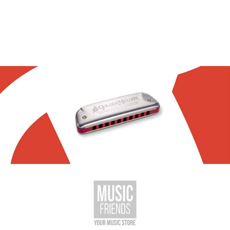 Hohner Golden Melody 542/20 CX - Harmonica, Red Plastic Body