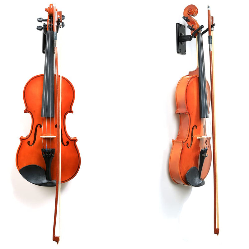 Violin Wall Mount Hanger, Violin & Viola Hanger with Bow Holder, Violin Viola Display Holder Stand, For Homes, Studios Violin Hanger Hook For Wall
