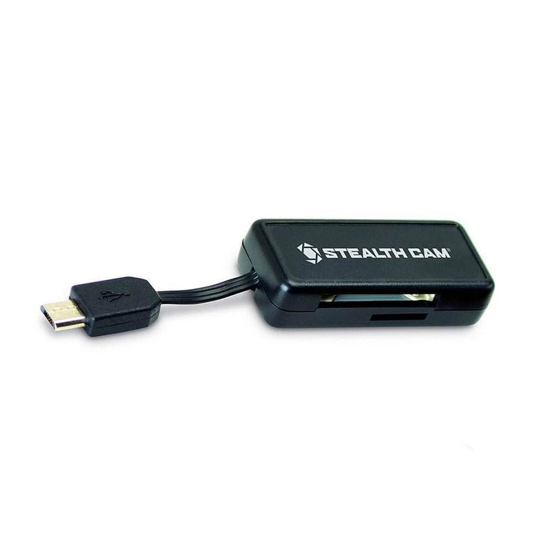 Stealth Cam Micro USB OTG Memory Card Reader for Android Devices, Black, STC-SDCRAND