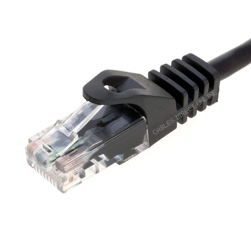 Cables Direct Online Snagless Cat6 Ethernet Network Patch Cable Black 20 Feet 20ft