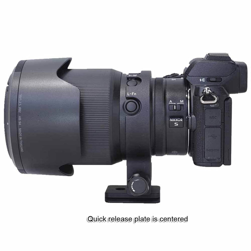 iShoot Metal Lens Collar Tripod Mount Ring Compatible with Nikon Z 50mm f/1.2 S, Lens Support Holder Bracket Bottom is Arca-Swiss Fit Quick Release Plate Dovetail Groove for Arca Type Ball Head Clamp