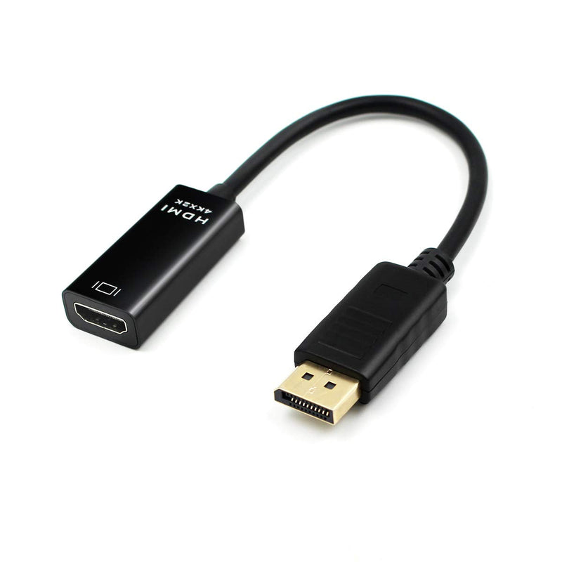 4K2K DisplayPort to HDMI Adapter, DP Display Port to HDMI Converter Male to Female Gold-Plated Cord Compatible for Lenovo Dell HP and Other Brand
