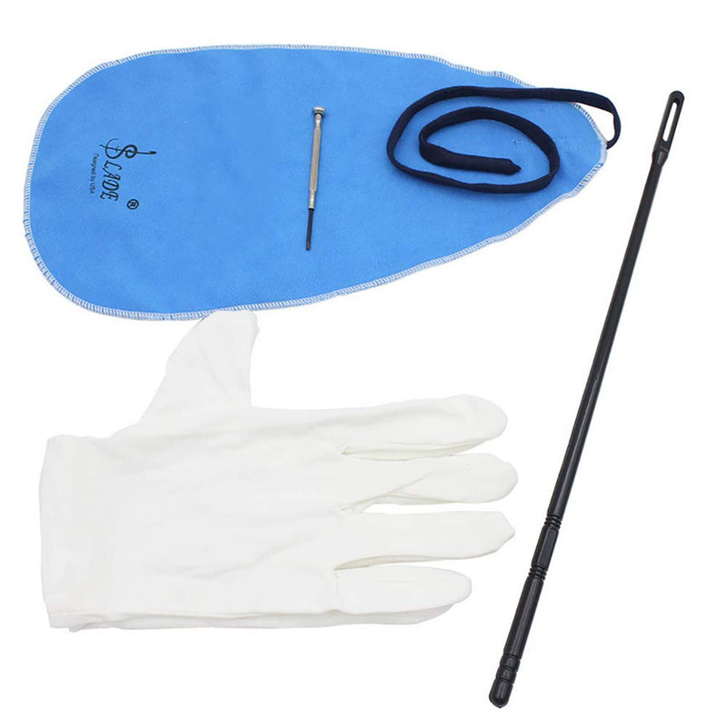 MUPOO Flute Cleaning Kit Set with Cleaning Cloth Screwdriver Gloves