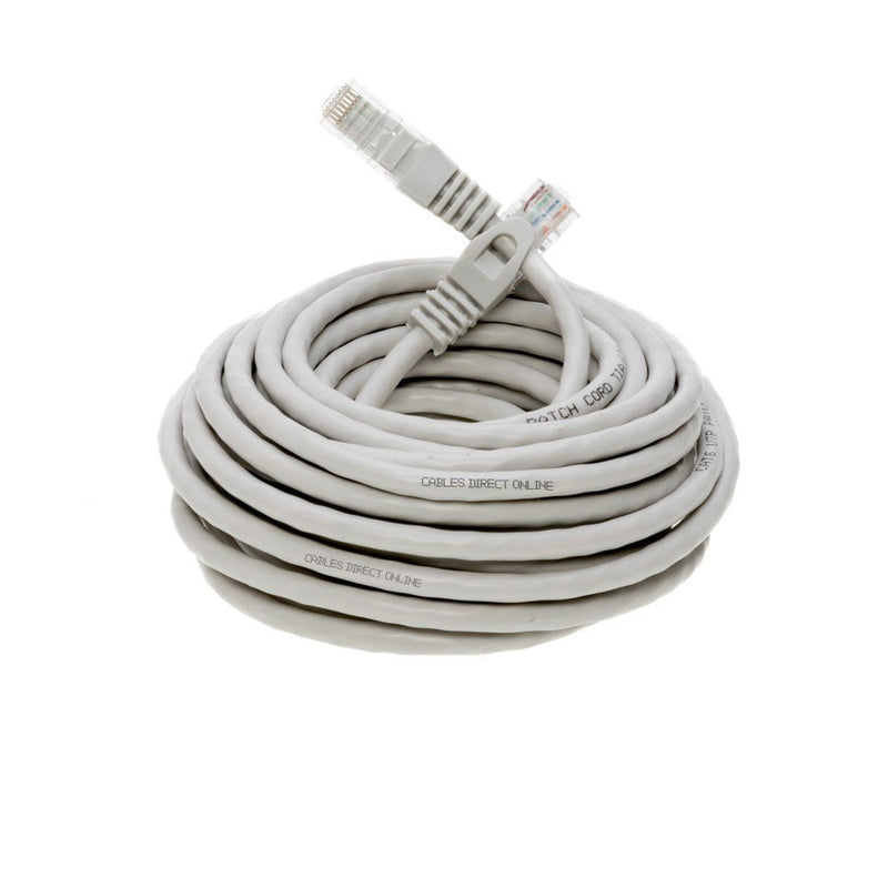 Cables Direct Online Grey 50ft Cat6 Ethernet Network Cable RJ45 Internet Modem Patch Cord