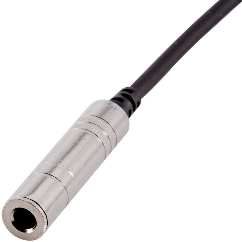 [AUSTRALIA] - Seismic Audio - SA-QFSMR1-4Pack - 4 Pack of 1 Foot Mono 1/4 Inch Female to Right Angle Male Audio Extension Cables - Mono Interconnect Cable Cords 