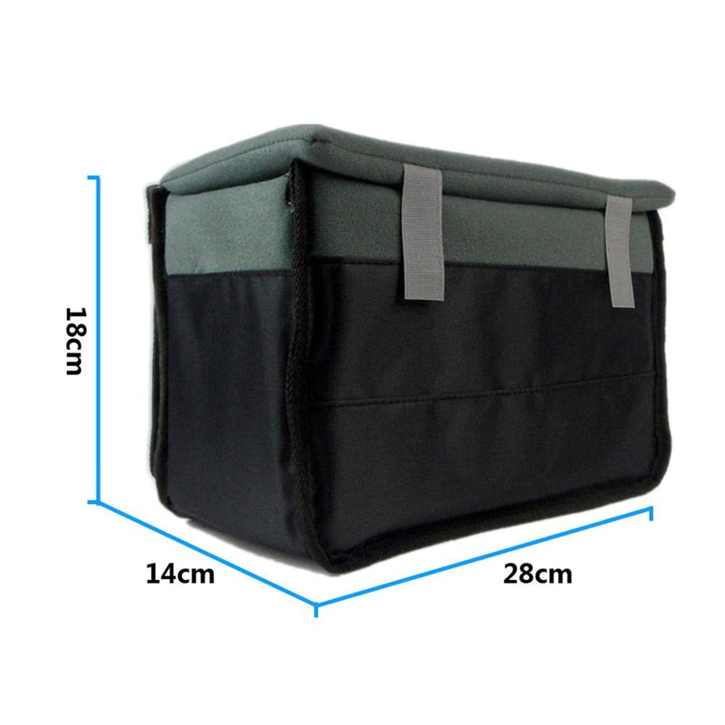 DRF Camera Case Insert Shockproof DSLR Camera Padded Storage Bag Anti-Scratch BG167 (Grey) 167Gray