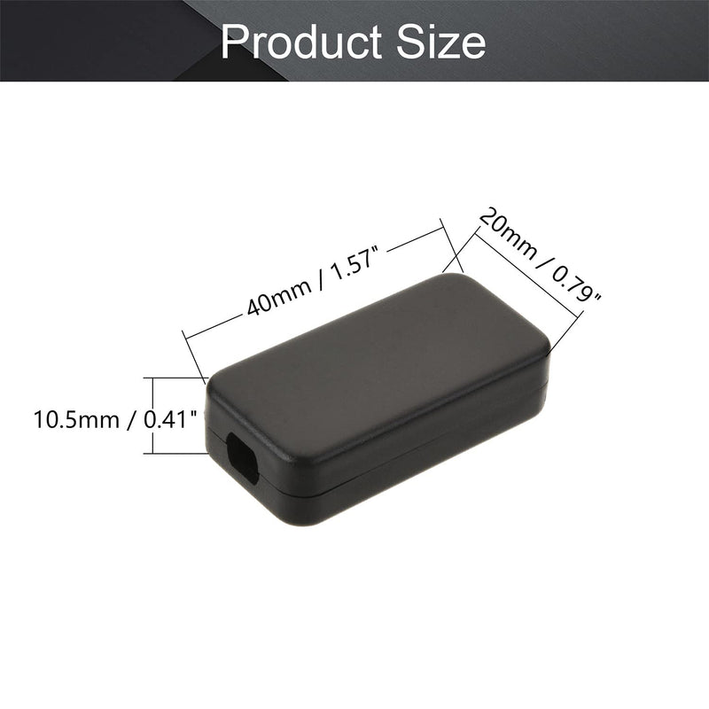 Fielect 8Pcs Junction Box ABS Plastic Dustproof Universal Electrical Project Enclosure 1.57 x 0.79 x 0.41 inch (40x20x10.5mm) 1.57" x 0.79" x 0.41"