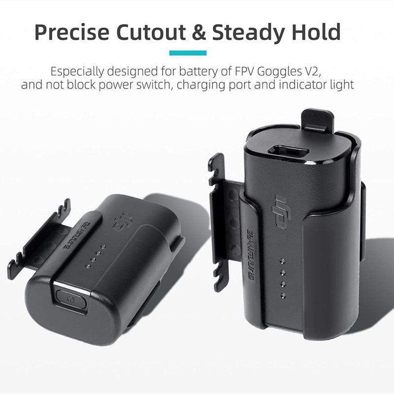 FPV Goggles V2 Accessories Battery Clip Hook, Mount Back Clip Hook with Cable Winder for DJI FPV Goggles V2