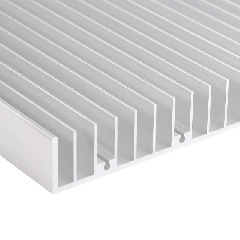 Aluminum Heat Sink Heatsink Module Cooler Fin for High Power Amplifier Transistor Semiconductor Devices with Dense 19 pcs Fins 11.8"(L) x 5.51"(W) x 0.79"(H) / 300 mm (L) x 140 mm (W) x 20 mm (H)