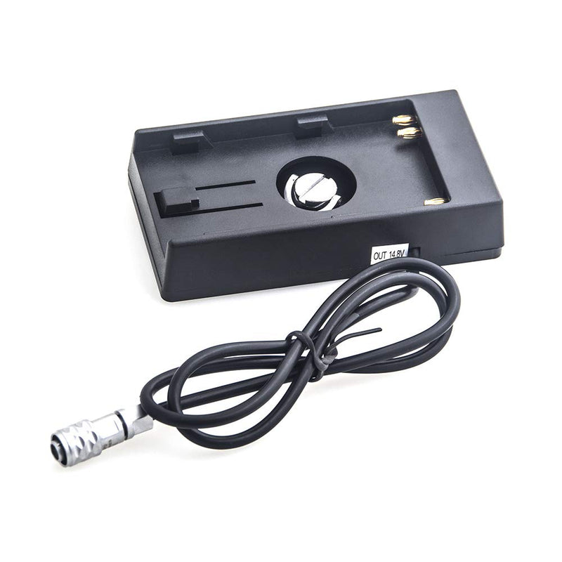[AUSTRALIA] - Runshuangyu Battery Power Supply Plate Mount Adapter with DC 5.5 2.1mm Tap Cable for BMD BMCC BMPC 4K BMPCC Camera Sony BP-U60 BP-U30 