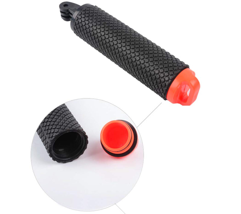 YonGoo Waterproof Floating Hand Grip Compatible with Gopro Hero 9 8 7 6 5 Max Session 4 3+, Handle Mount Accessories for Fusion, DJI Osmo Action Cameras, Orange