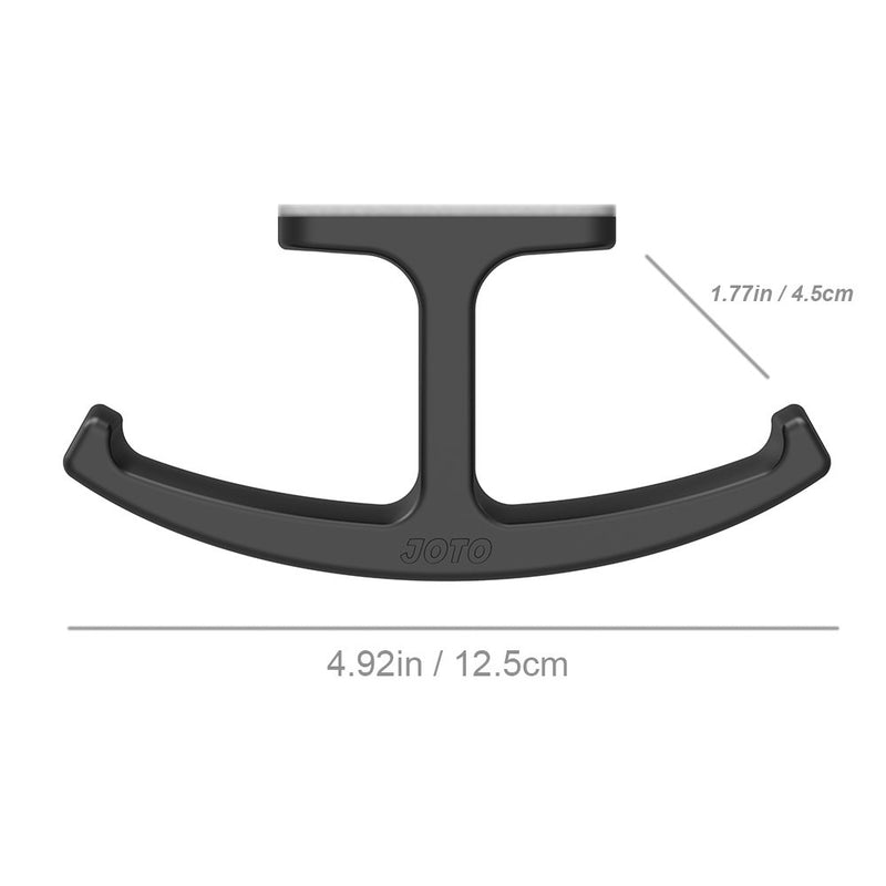 Headphone Stand Hanger, JOTO Silicone Under Desk Dual Headset Holder Mount Hook Hanger for Gaming Headphone Earphone -Black