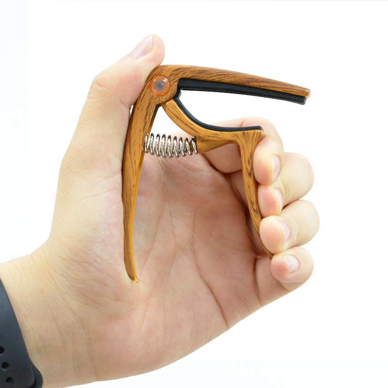 MIMIDI Guitar Capo Adjustable Tension for Acoustic Guitar (1 PC Wood) 1 PC Wood