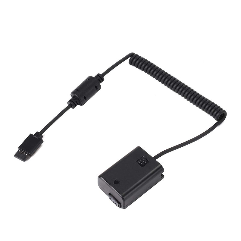 Fotga Power Supply Adapter Cable for DJI Ronin S Gimbal Stabilizer to NP-FW50 Dummy Battery Power Sony Mirrorless Camera A7 A7R A7S A7II A7RII A7SII A6000/A6100/A6300/A6400/A6500 DSC-RX10 II III IV