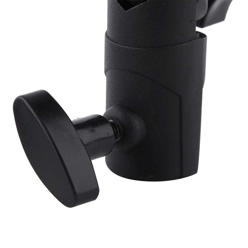 Diyeeni Camera Flash Brackets, Speedlight Mount Dual Hot Shoe Speedlight Stand, 1/4" to 3/8'' Umbrella Holder Light Stand Bracket for Photo Video Photography