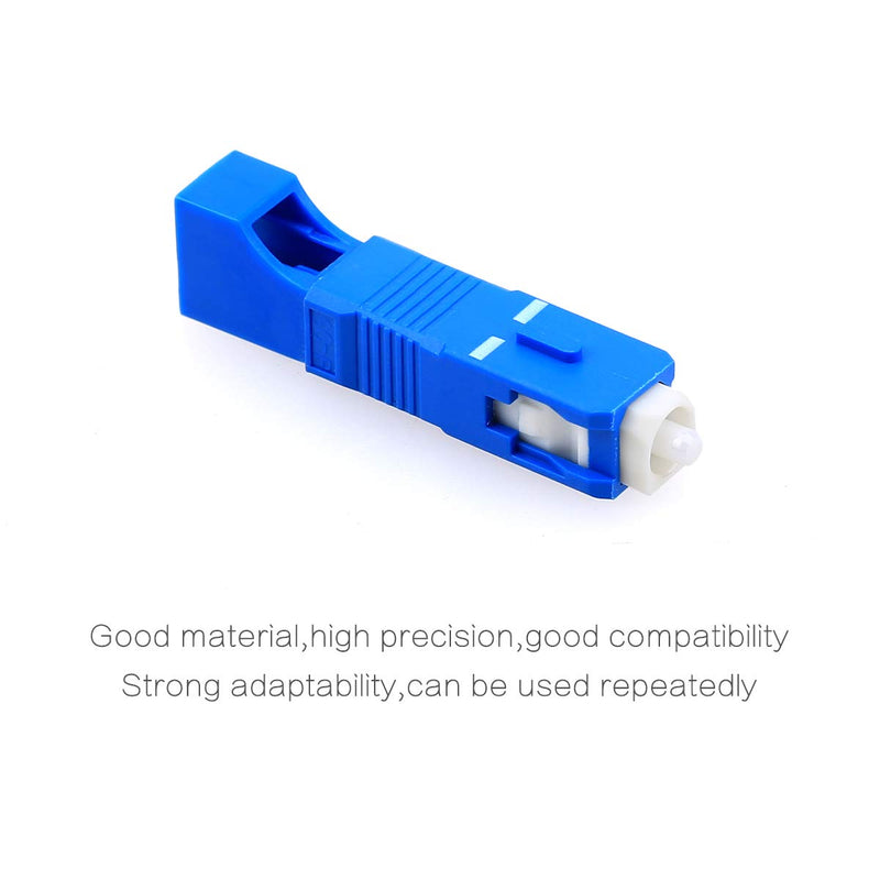 FTTH Optical Equipment Tool LC Female to SC Male Hybrid Flange Singlemode 9/125 SM Optical Fiber Adapter Connector for Digital Communication