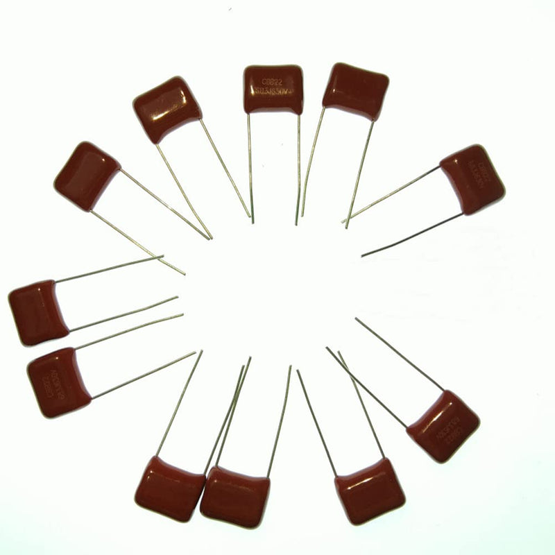 Molence 180PCS 15 Values Metallized Film Capacitor, 400V 630V 0.001uF to 0.56uF CBB22 Polypropylene Film DC Capacitor Assortment Kit