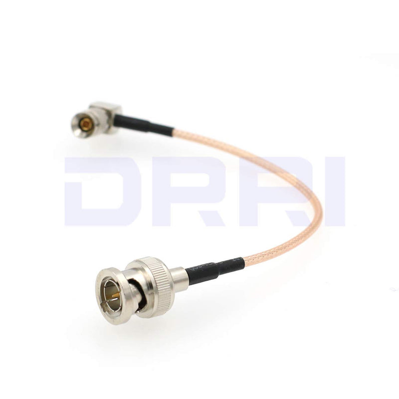 DRRI 75 ohm RG179 HD SDI Coaxial Cable DIN 1.0/2.3 to BNC Male for Blackmagic Video Assist/SSD Shuttle/BMD Devices (15CM)