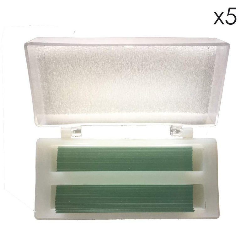 MUHWA Microscope Glass Cover Pre-Cleaned 24mm x 50mm Coverslips 5 Boxes x 100 Pieces/Box