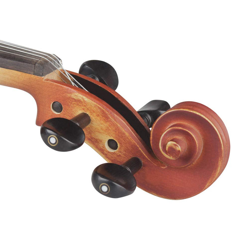 4 Pieces 1/2 Size Violin Tuning Pegs Fiddle Tuning Peg Ebony String Tunning Pegs Replacement Accessory, Black