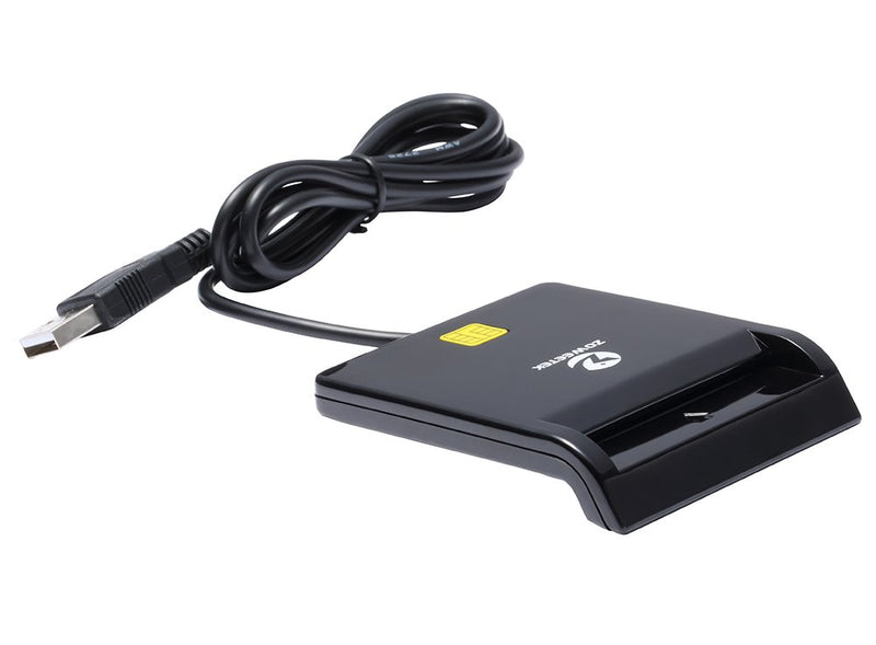 ZOWEETEK Smart Card Reader DOD Military USB Common Access CAC, Compatible with Windows, Mac OS and Linux
