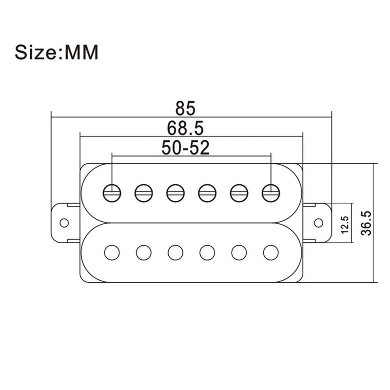 SAPHUE Alnico 5 Humbucker Pickup Double Coil Electric Guitar Pickups Set with Neck and Bridge with Prewired and Screws Parts Accessories Kit Black